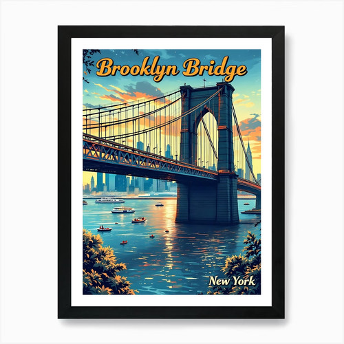 Brooklyn bridge art print - 3,