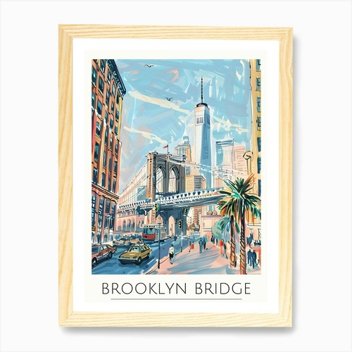 Brooklyn bridge art print - brooklyn,