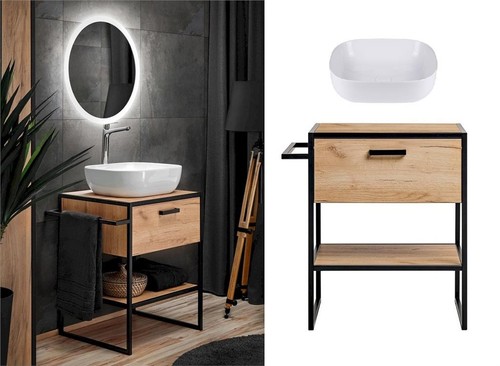 Bathroom vanity sink 700mm - bathroom,