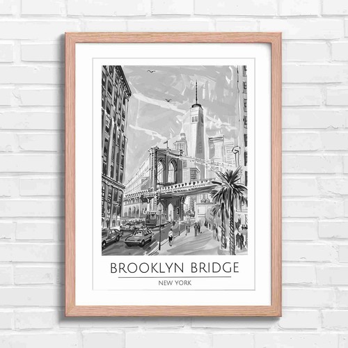 Brooklyn bridge new york art - bridge,