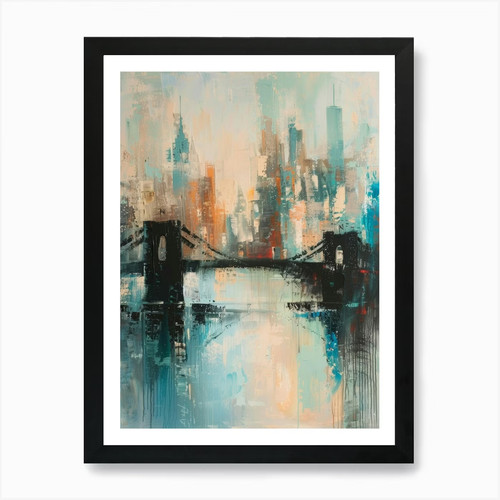 Brooklyn bridge art - brooklyn, print