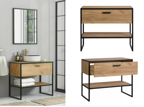 Industrial bathroom vanity - industrial,