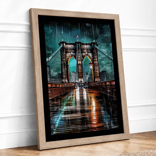 Brooklyn bridge night - bridge,