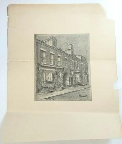 Vintage print drawing dwelling - vintage,