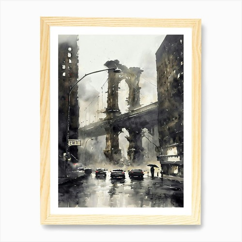 Brooklyn bridge art print - brooklyn,